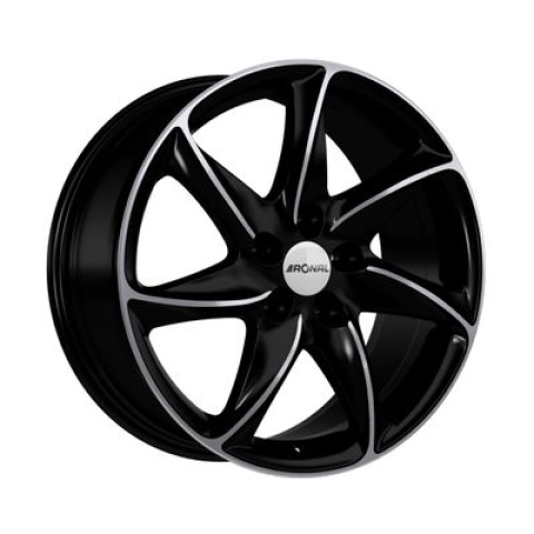 Ronal R51 Basis W7 R16 PCD5x108 ET45 DIA76.1 jet black front diamond cut